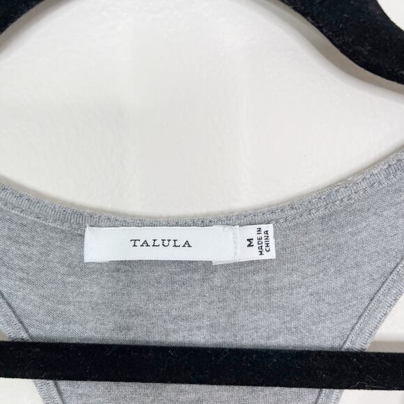 Aritzia Talula Gallatin Midi Racerback Dress Heather Gray Side Split Medium M - Picture 6 of 8